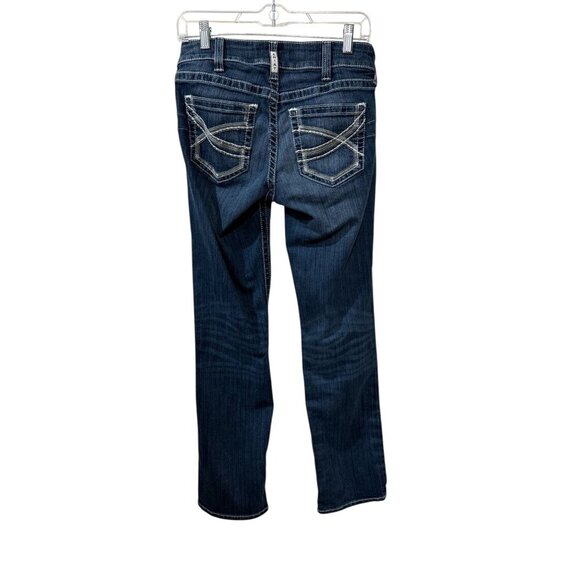 Ariat R.E.A.L Denim Womens 29R Mid-Rise Bootcut Jeans With Embroidered Back Pock - Picture 4 of 7